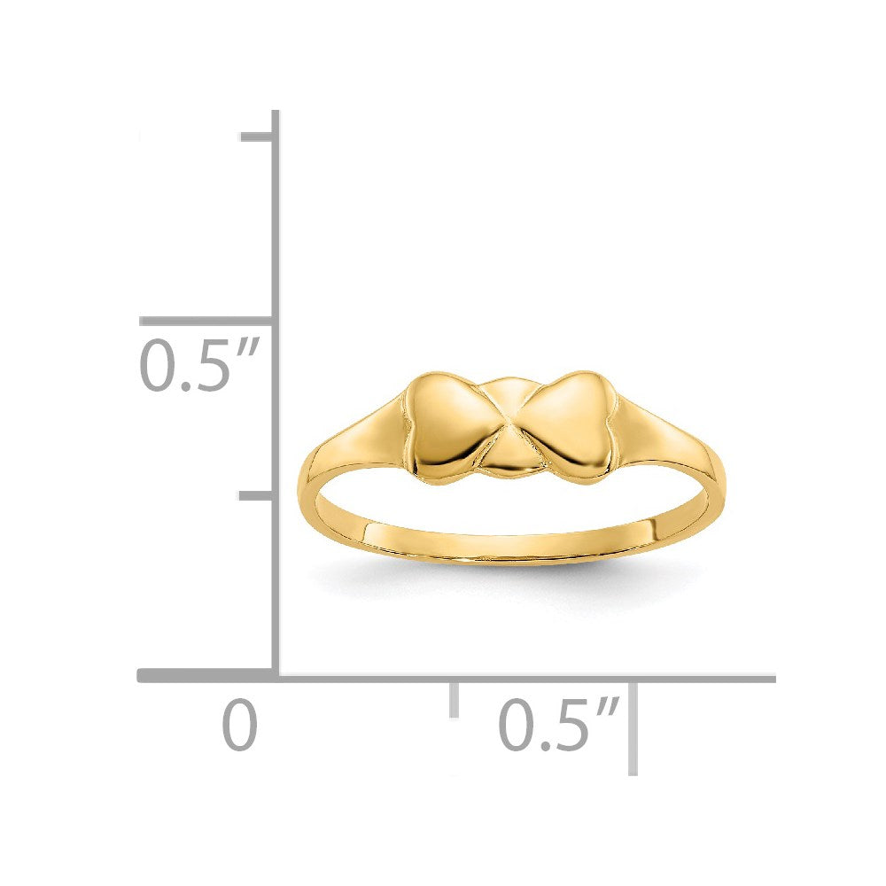 Skippy Shine 14k Madi K Heart Baby Ring