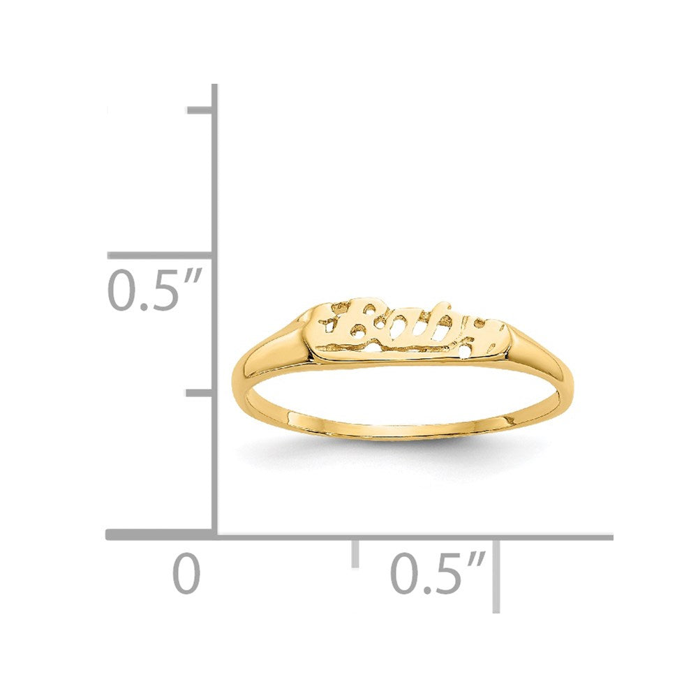 Muffin Glow 14k Madi K Baby Ring
