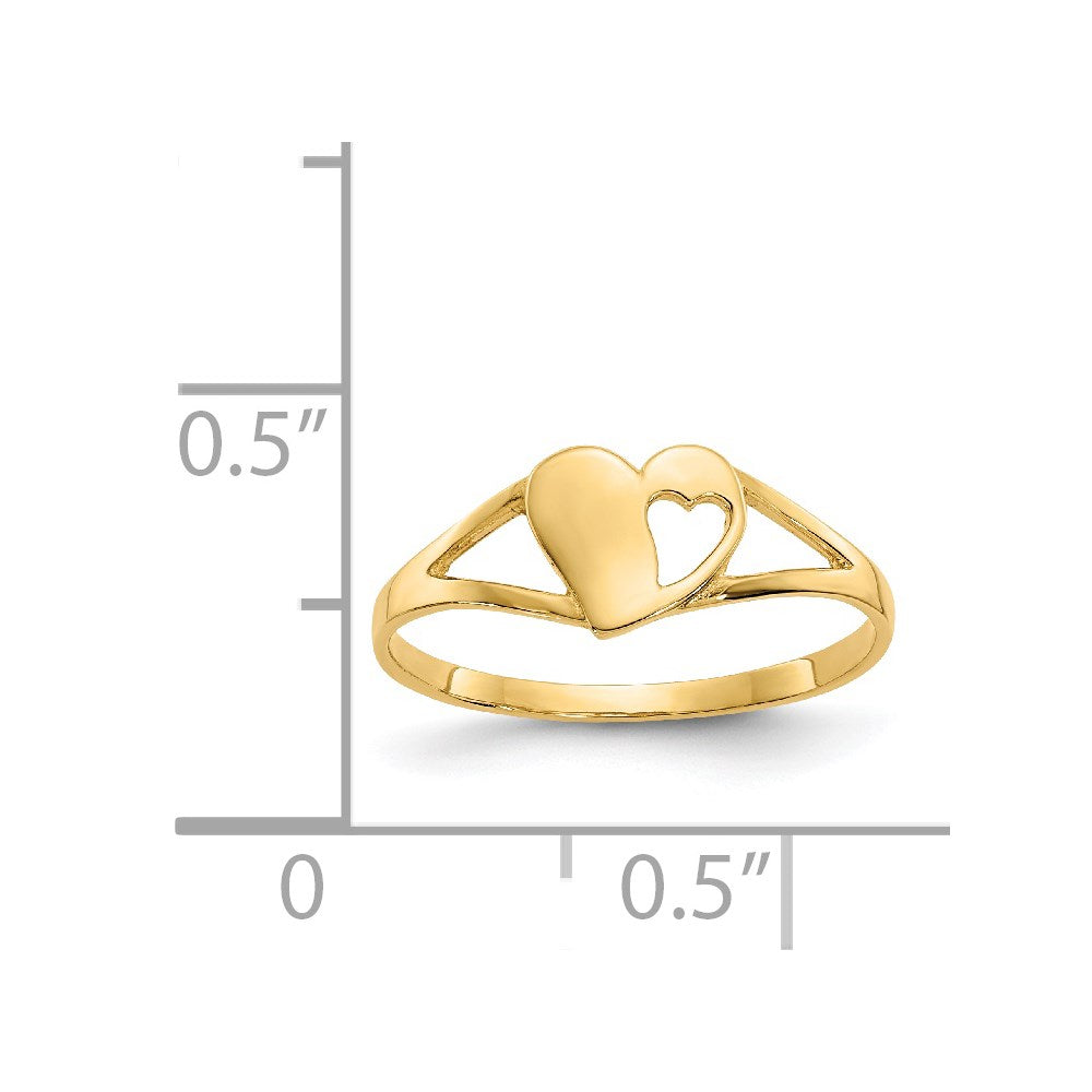 Snowflake Bear 14k Madi K Heart Baby Ring