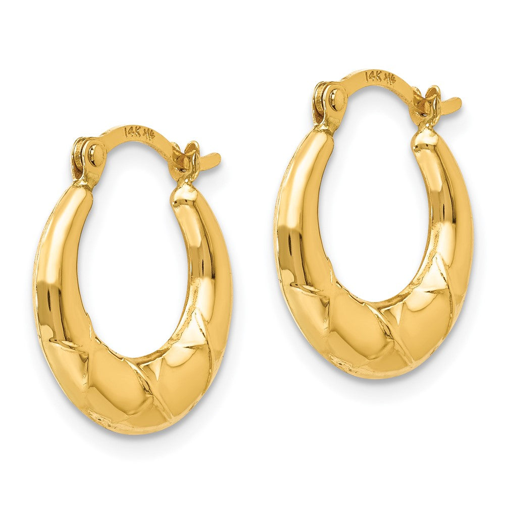 Sprout 14k Madi K Hollow X Hoop Earrings