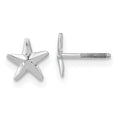 Wiggle Puff 14k White Gold Madi K Screwback Star Post Earrings