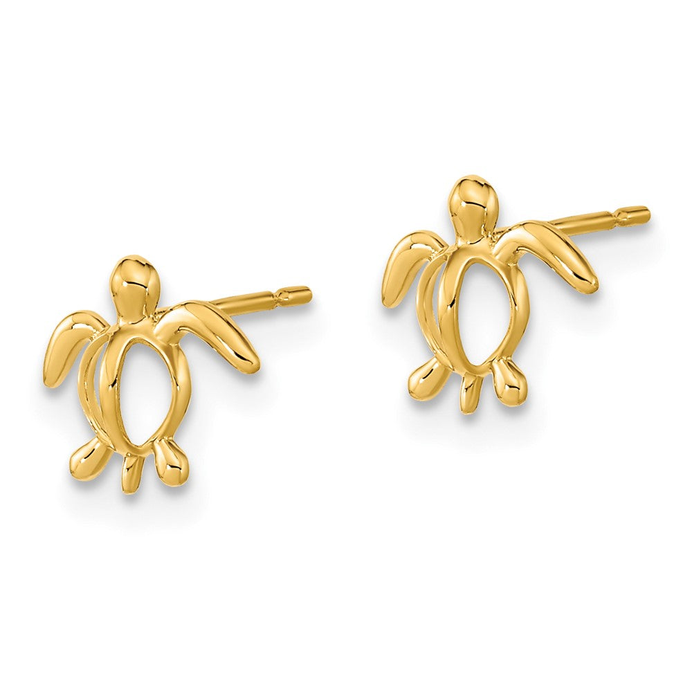 Sparkle 14k Madi K Childrens Sea Turtle Post Earrings