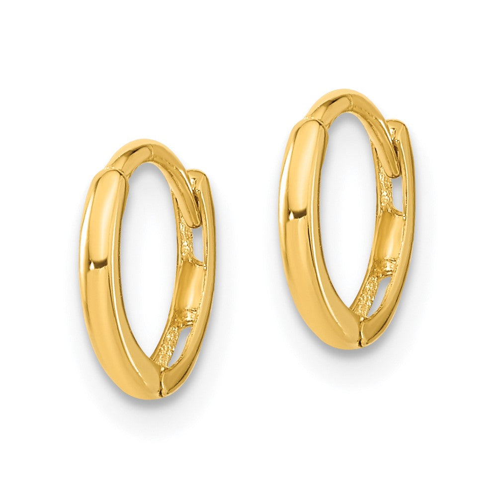 Buddy 14k Madi K Polished Hinged Hoop Earrings