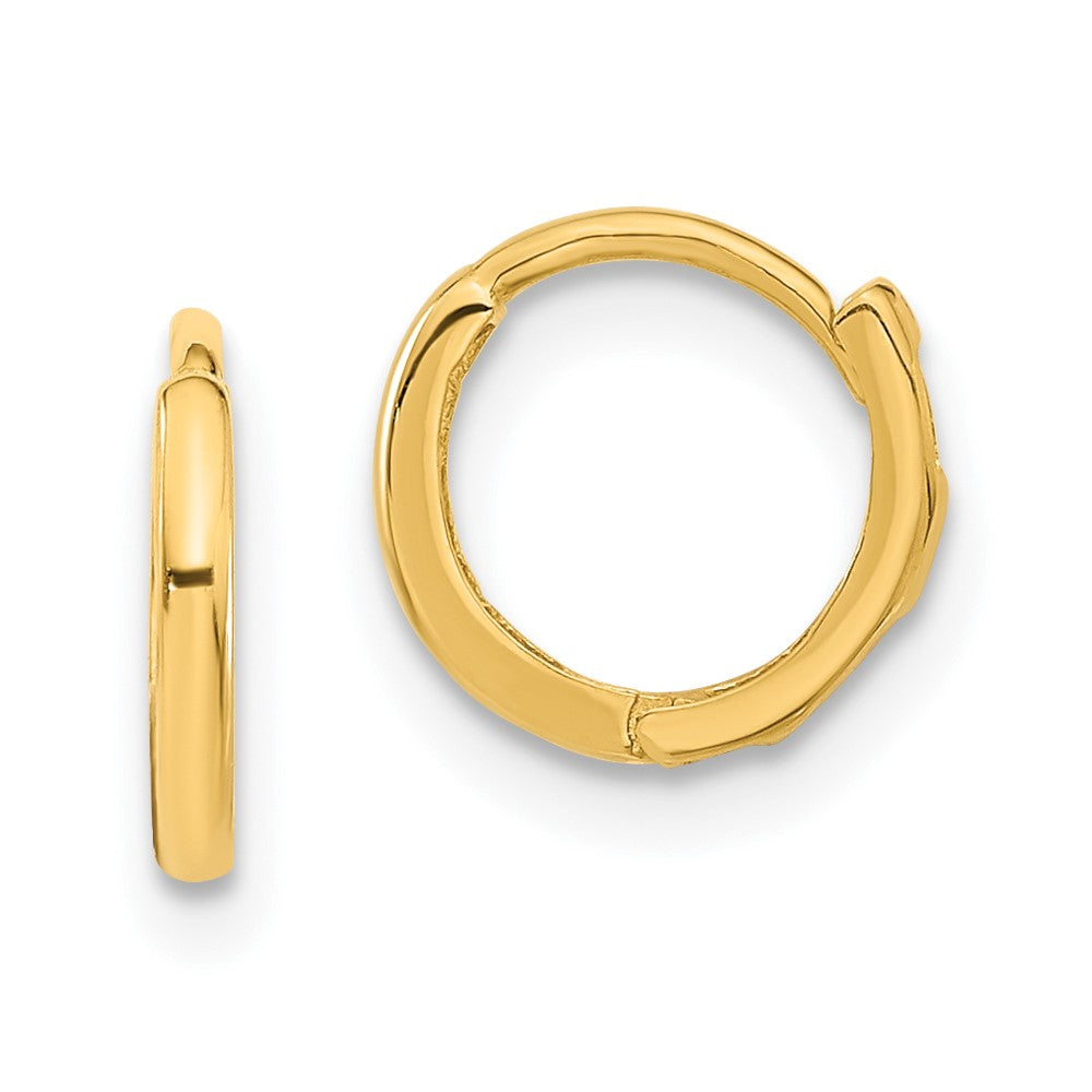 Buddy 14k Madi K Polished Hinged Hoop Earrings
