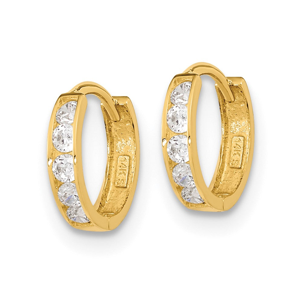 Sprout 14k Madi K 2mm CZ Huggie Hoops