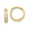 Sprout 14k Madi K 2mm CZ Huggie Hoops