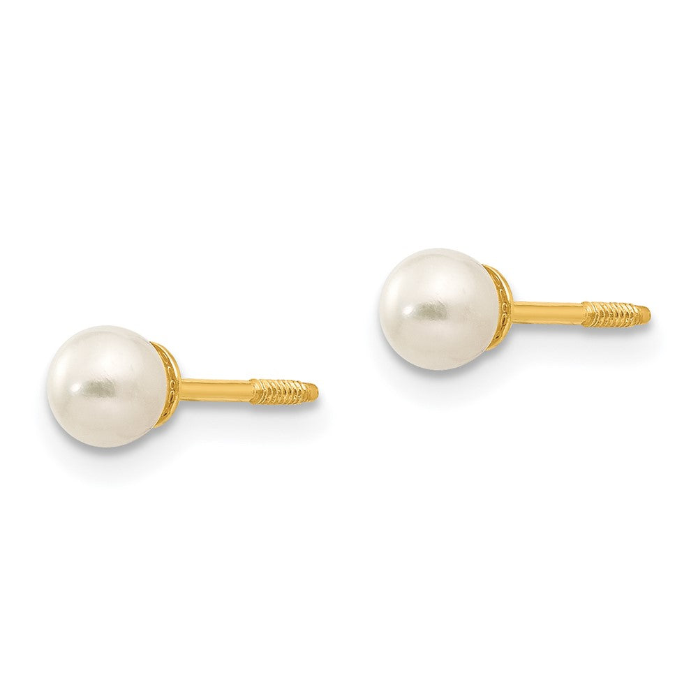 Minnie Nook 14k Madi K Reversible 3.75-4mm FW Cultured Pearl & Gold Bead Earrings