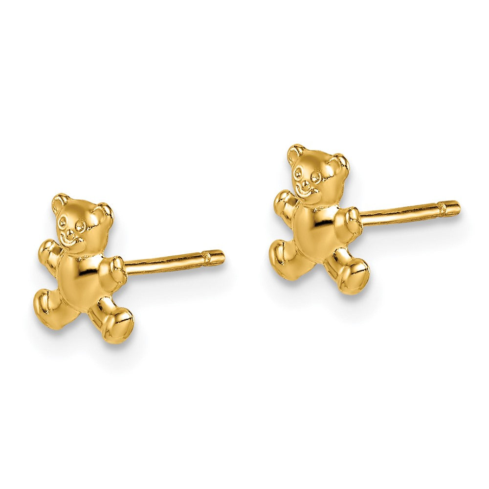 Whimsy Shine 14k Madi K Teddy Bear Post Earrings