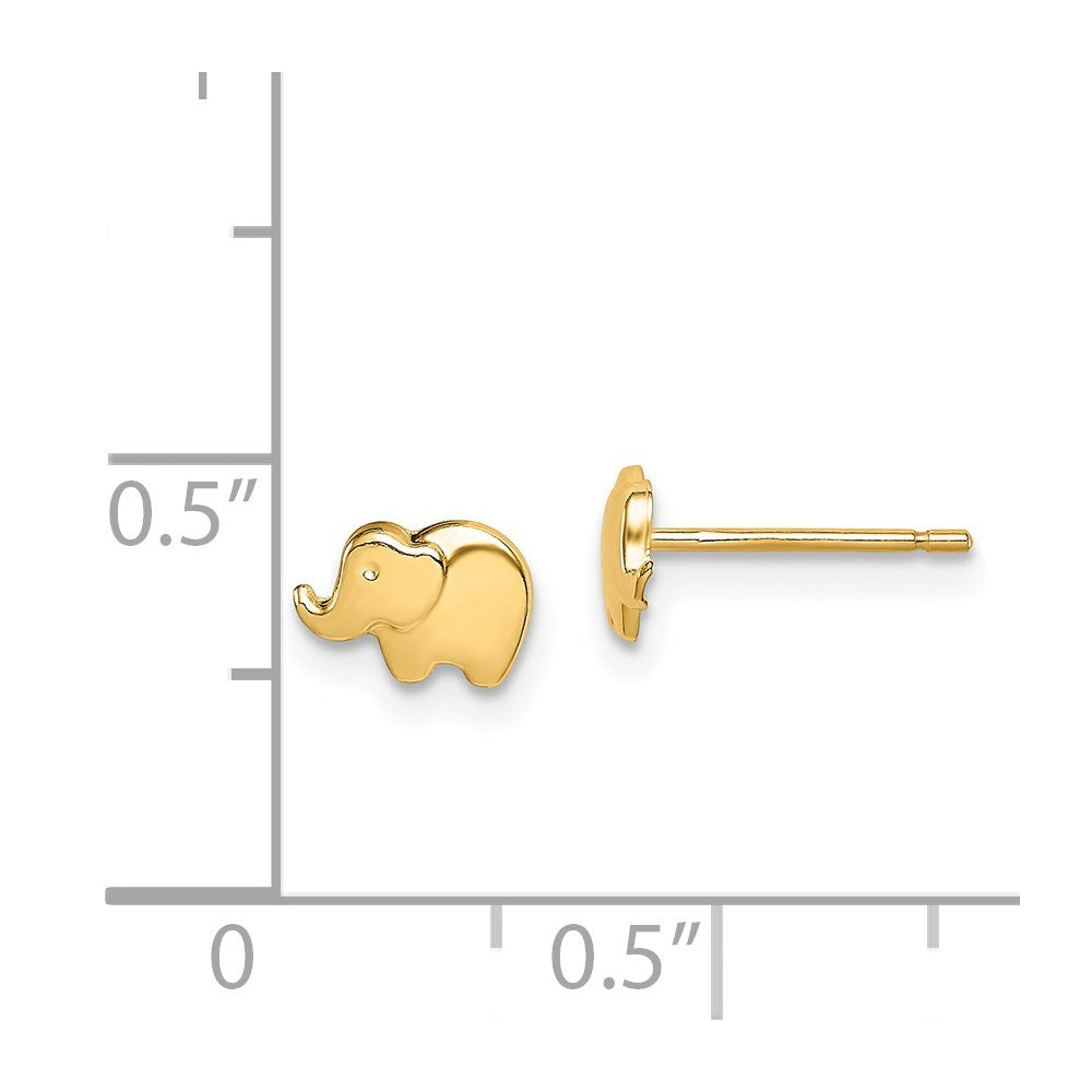 Snuggle 14k Madi K Elephant Post Earrings