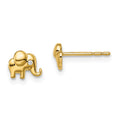 Snuggle Bear 14k Madi K CZ Accent Elephant Post Earrings