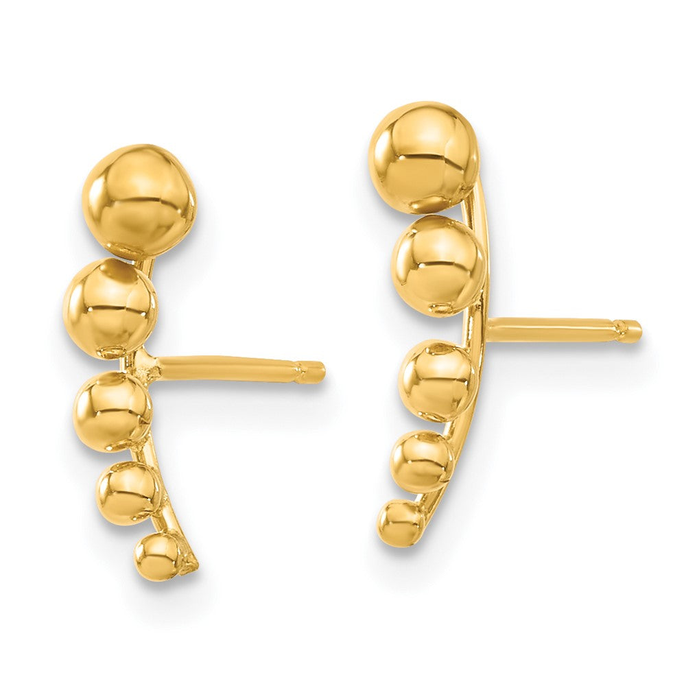 Luna Cloud 14k Madi K Graduated Ball Post Earrings