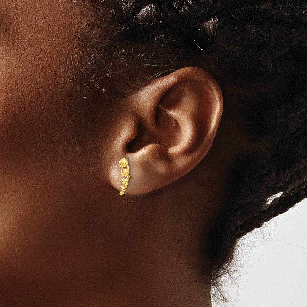 Luna Cloud 14k Madi K Graduated Ball Post Earrings