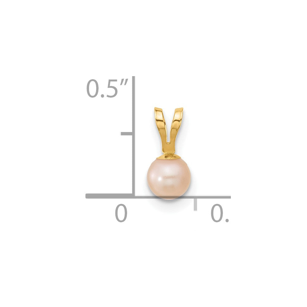 Gentle Star 14K Madi K 4-5mm Pink Near Round Freshwater Cultured Pearl Pendant