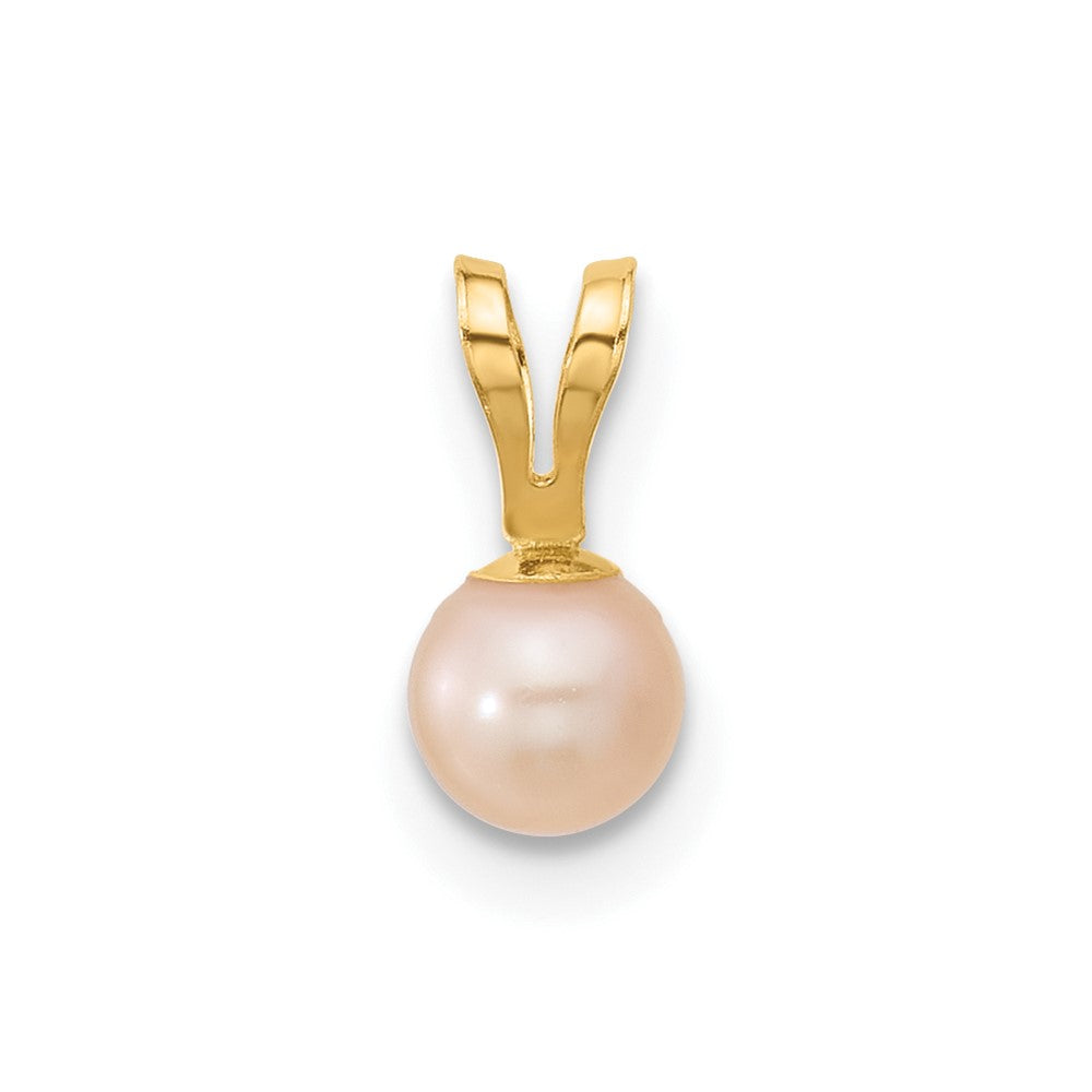 Gentle Star 14K Madi K 4-5mm Pink Near Round Freshwater Cultured Pearl Pendant