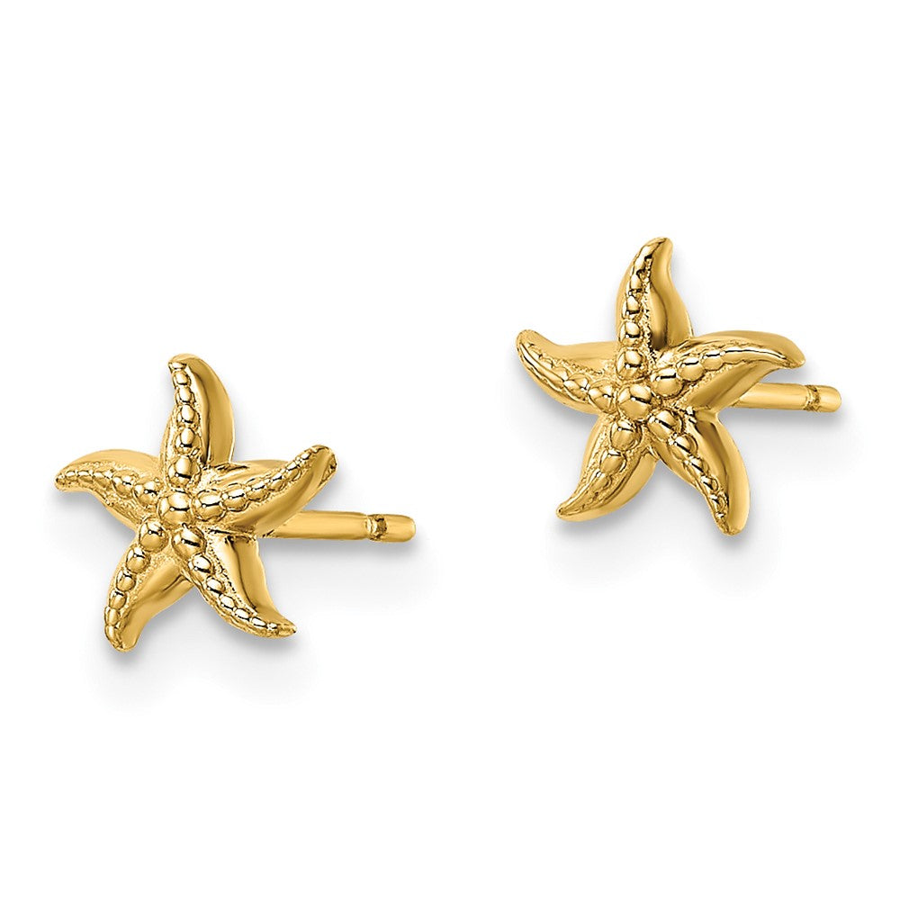Twinkle Glow 14k Madi K Starfish Post Earrings
