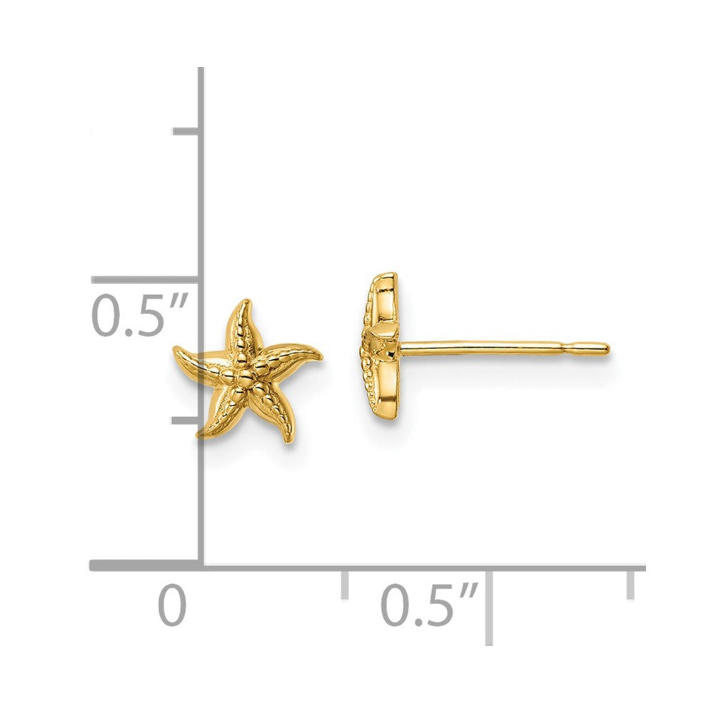 Twinkle Glow 14k Madi K Starfish Post Earrings