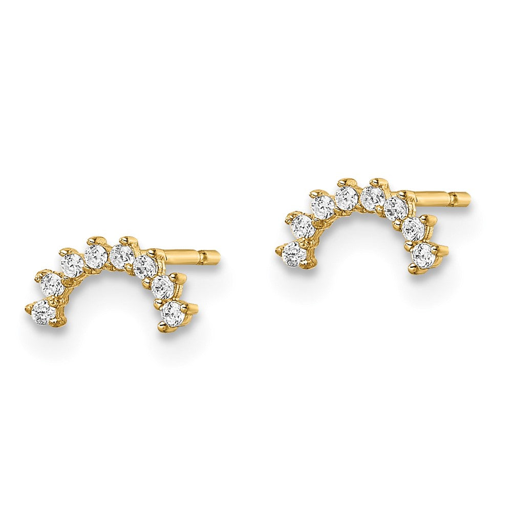 Jellybean 14k Madi K CZ Post Earrings