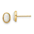 Pumpkin Bug 14k Madi K Created Opal Post Earrings