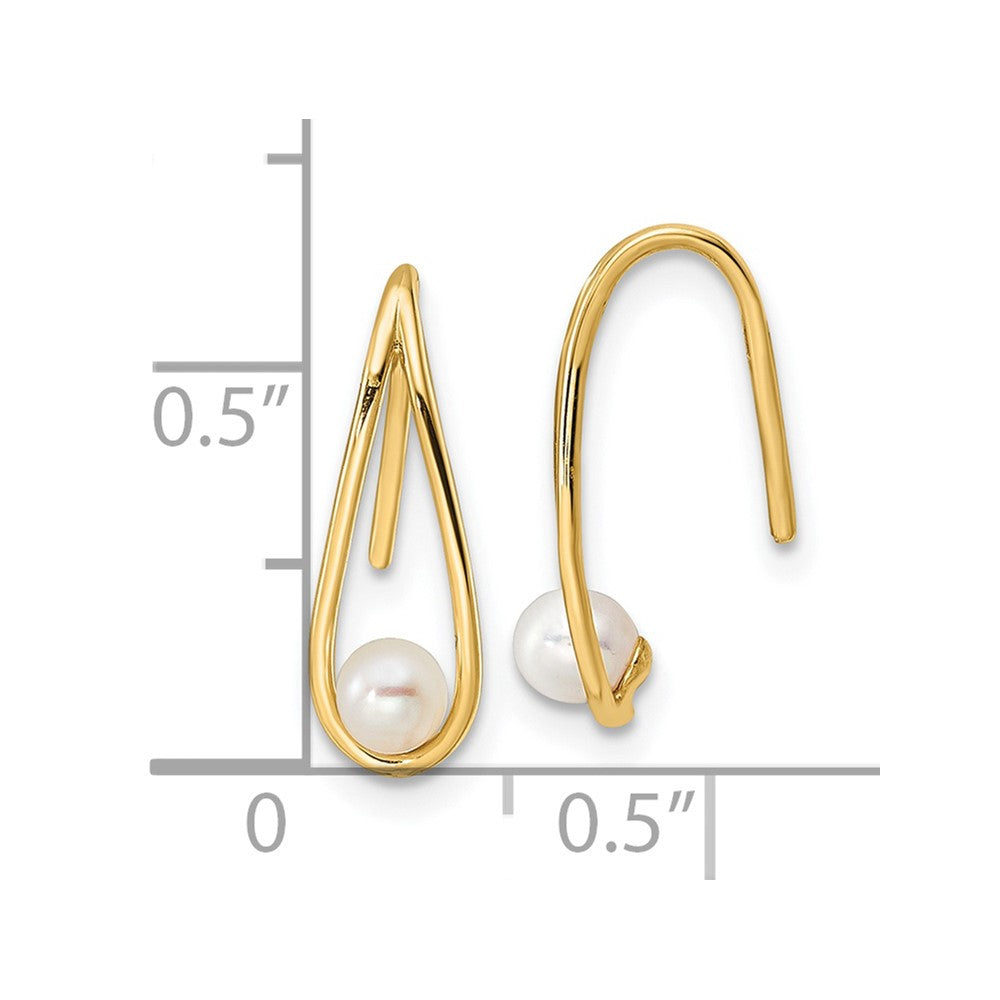 Giggles 14k Madi K Freshwater Cultured Pearl Teardrop Earrings