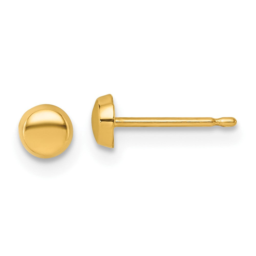 Bunny Spark 14K Polished 4mm Button Post Earrings