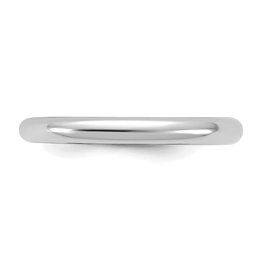 Clover Star 14K White Gold Madi K Polished 2mm Half Round Band Baby / Children's Ring