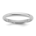 Clover Star 14K White Gold Madi K Polished 2mm Half Round Band Baby / Children's Ring