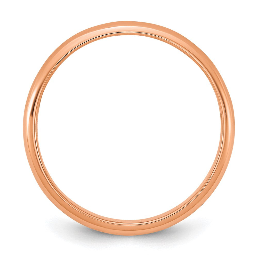 Lollipop Bean 14K Rose Gold Madi K Polished 2mm Half Round Band Baby / Children's Ring