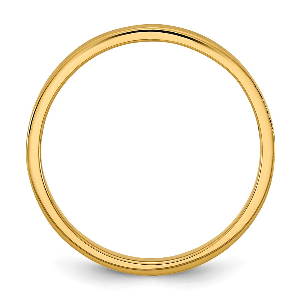 Pumpkin Shine 14K Madi K High Polished 2mm Flat Band Baby / Children's Ring