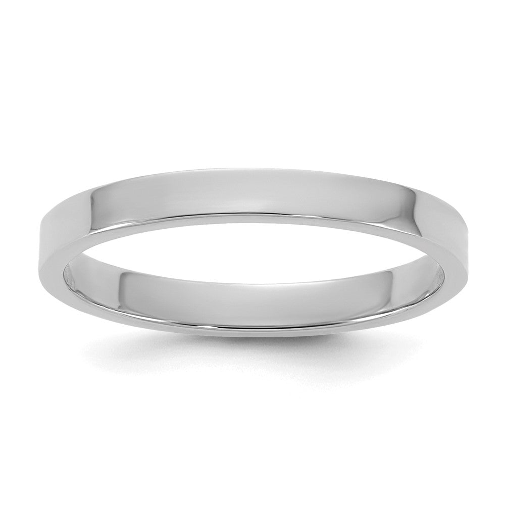 Sunny Bug 14K White Gold Madi K High Polished 2mm Flat Band Baby / Children's Ring