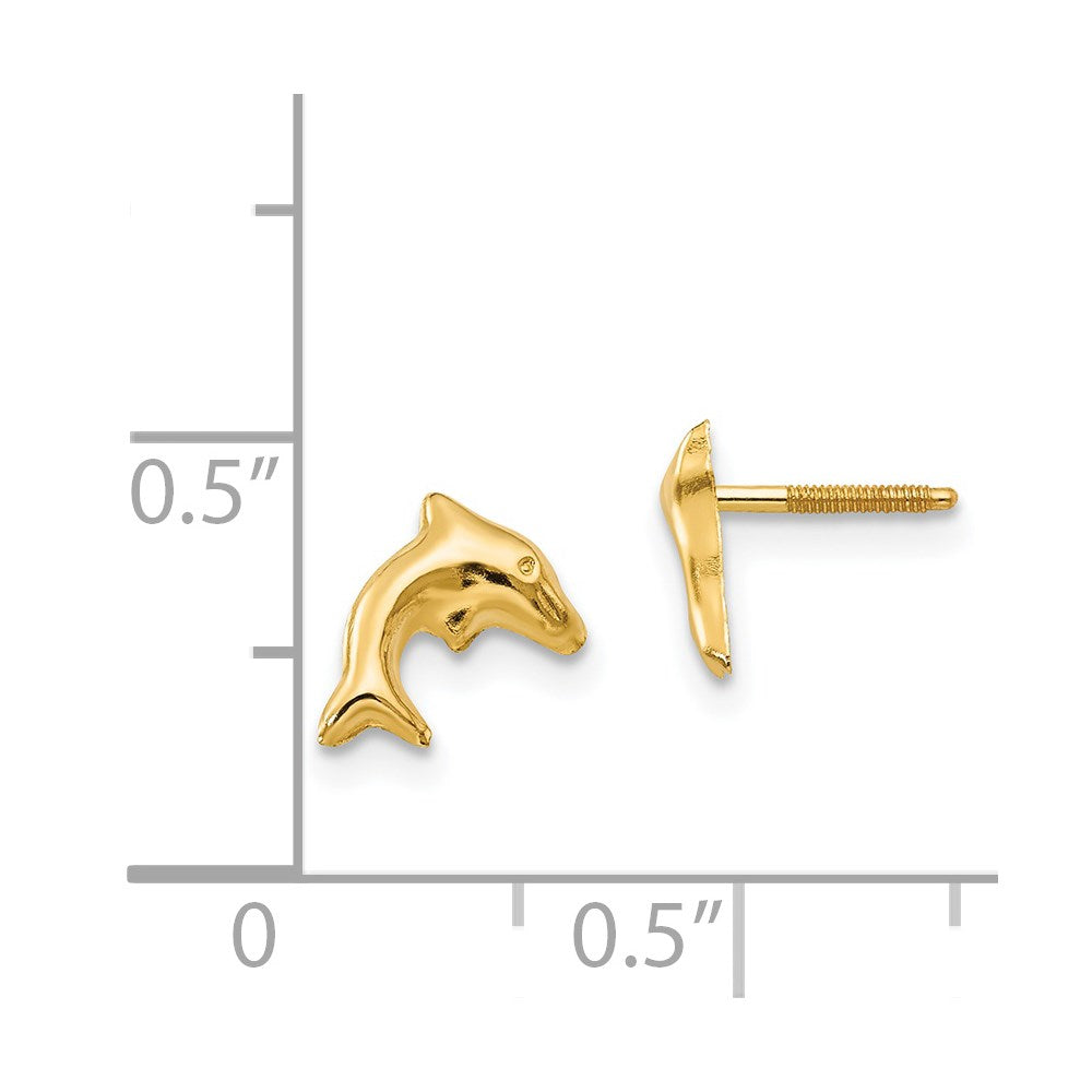 Sunbeam Spark 14k Madi K Sm. Dolphin Earrings