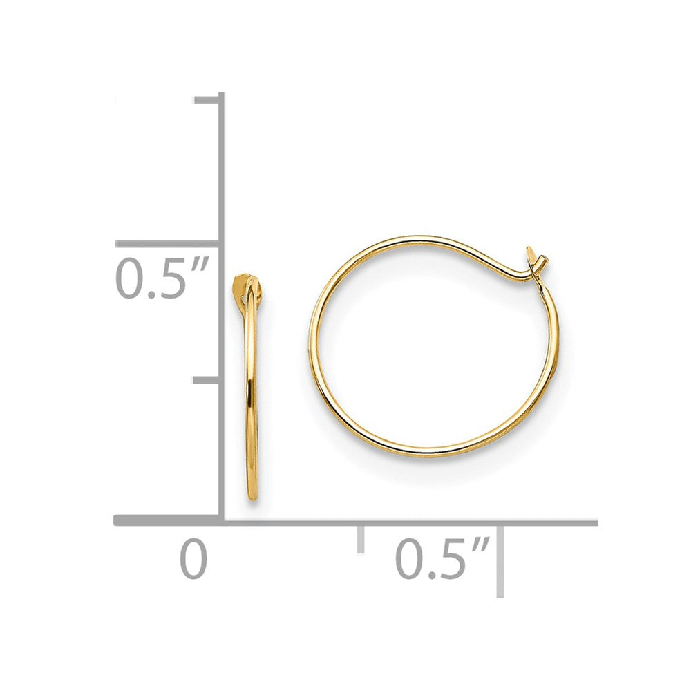 Bumble 14k Madi K Sm. Endless Hoop Earrings