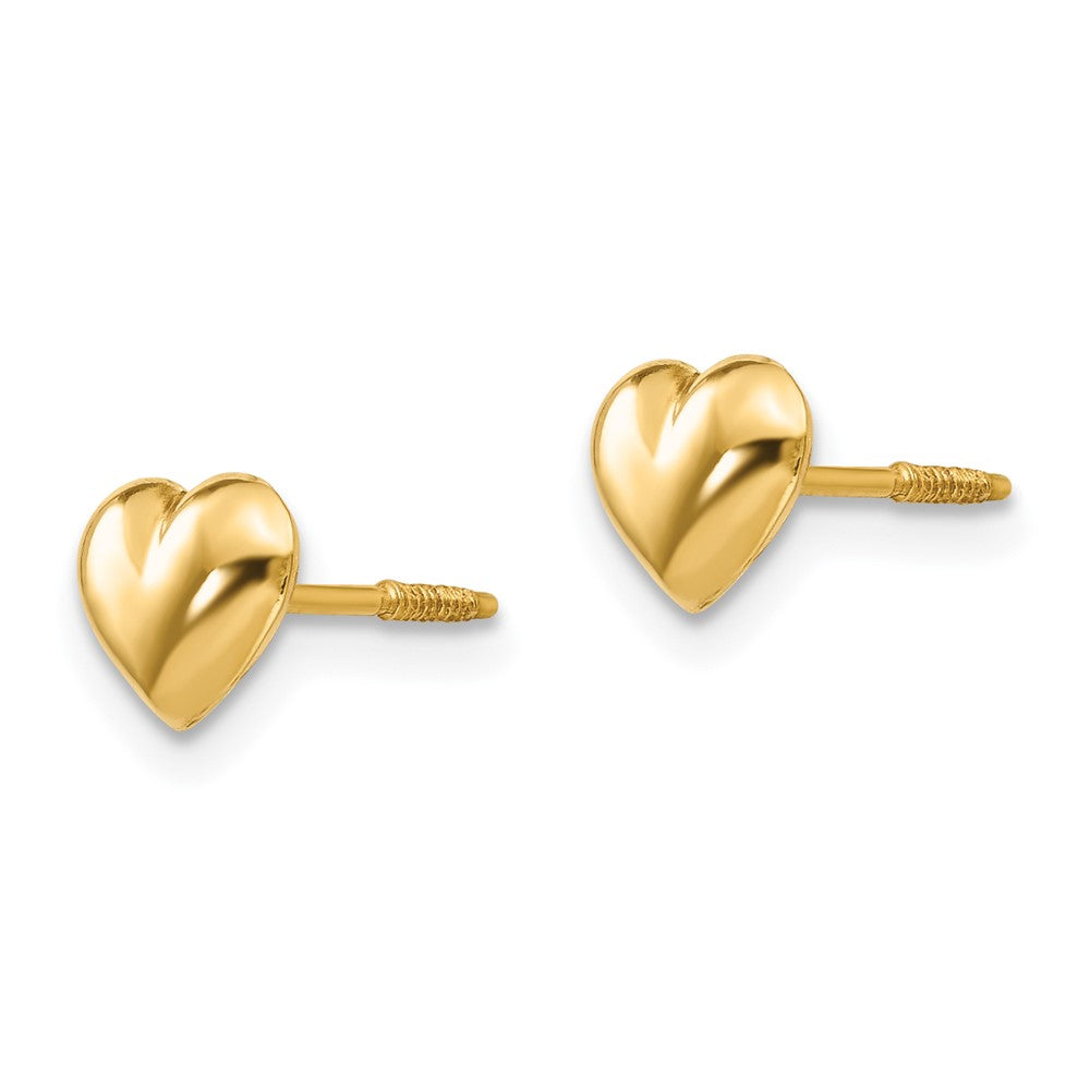 Winky Puff 14k Madi K Sm. Puffed Heart Earrings