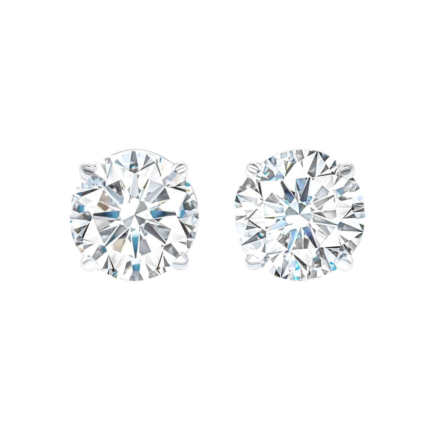 Front View 1ctw Diamond Earrings