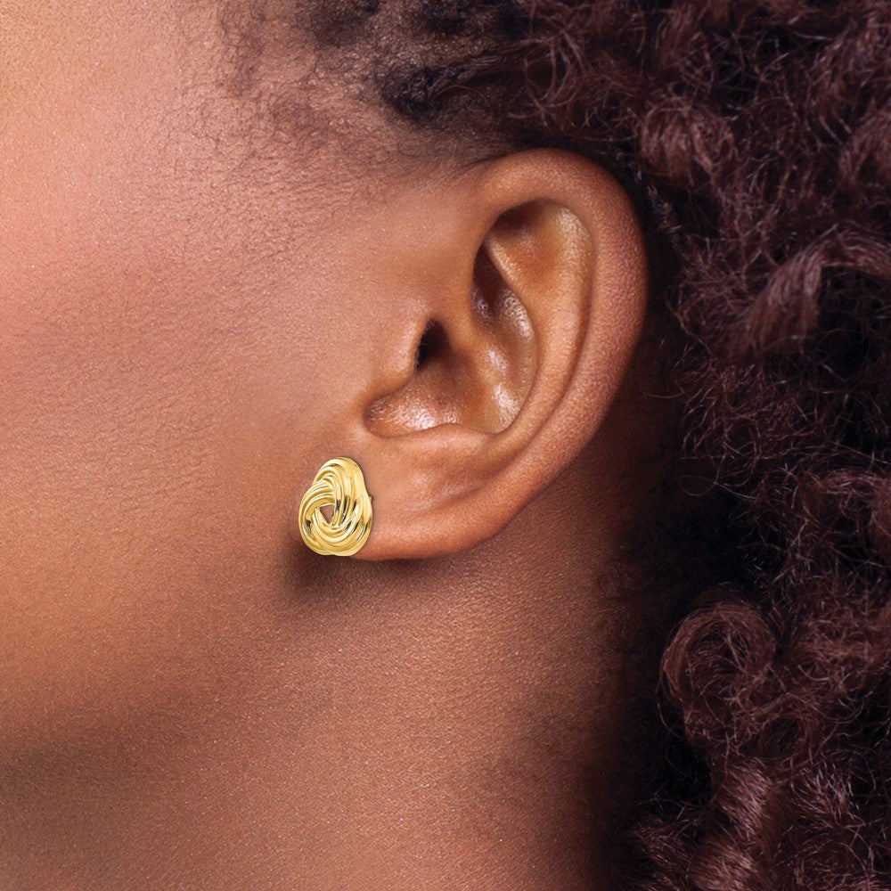 Peanut Nest 14k Madi K Love Knot Post Earrings