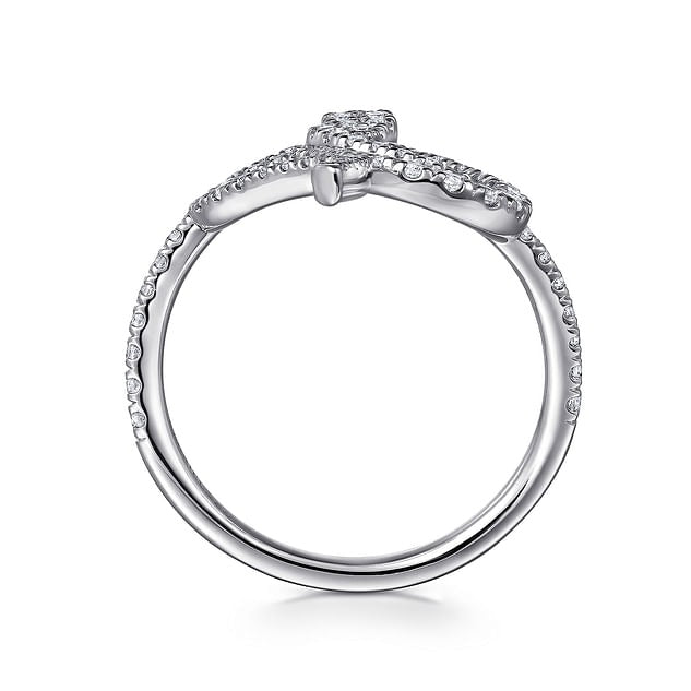 Serpentina - 14K White Gold Diamond Snake Ladies Ring