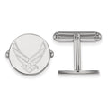 Astra Sterling Silver Rhodium-plated LogoArt US Air Force Cuff Links