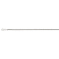 20" Box Chain Solid Round Rhodium Plated in Sterling Silver
