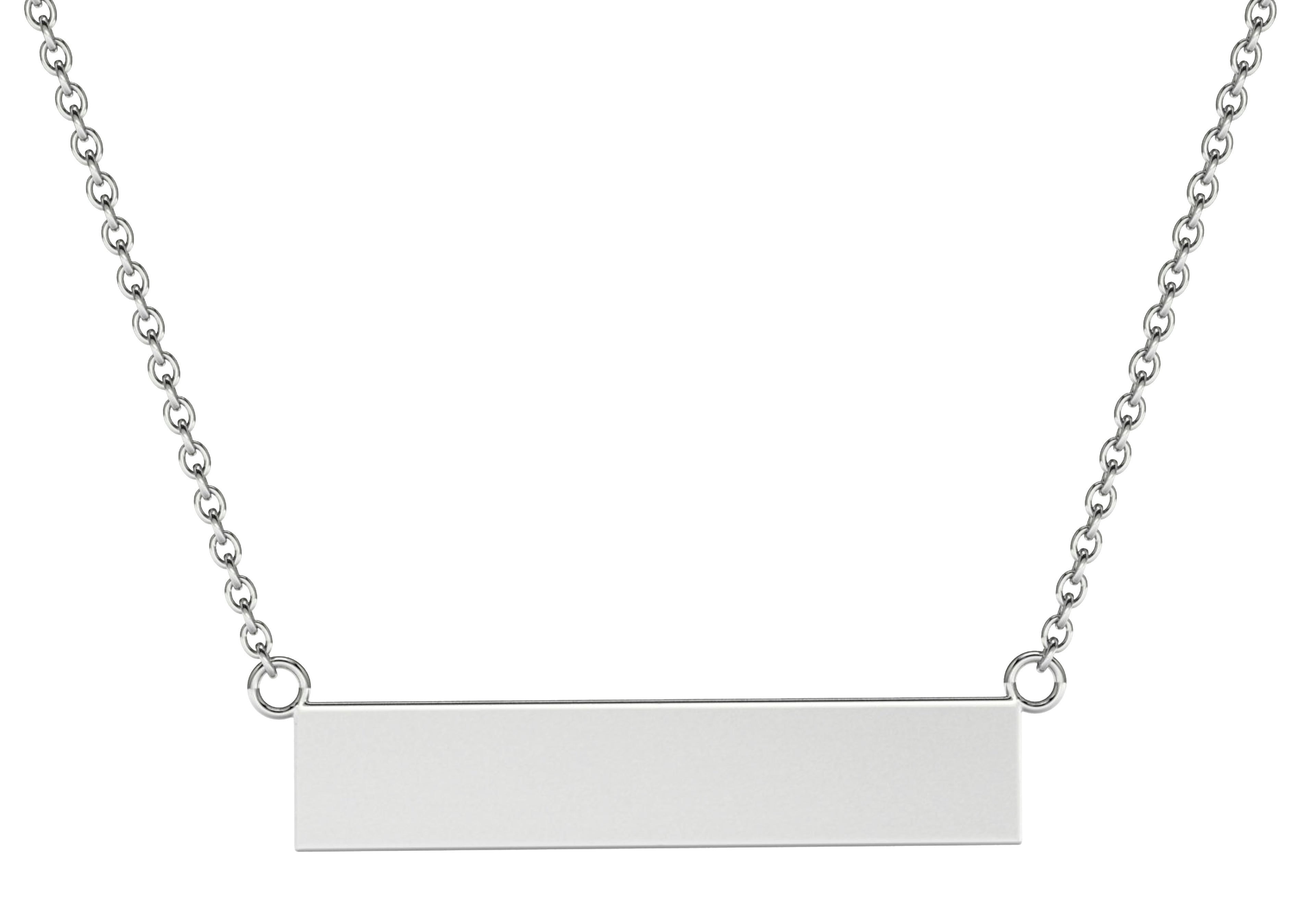Sterling Silver Bar Necklace