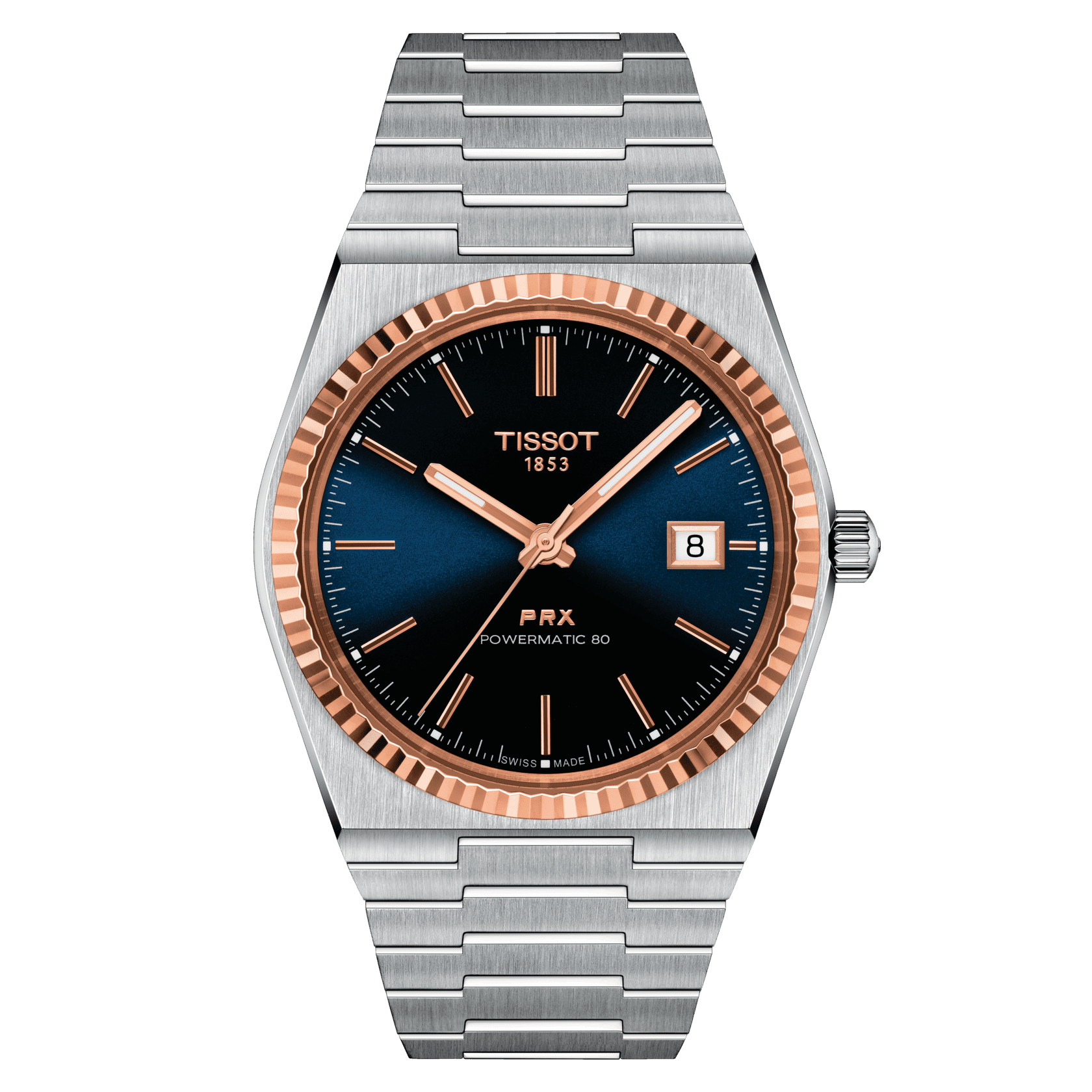 Tissot PRX Powermatic 80 Steel & 18K Gold Bezel