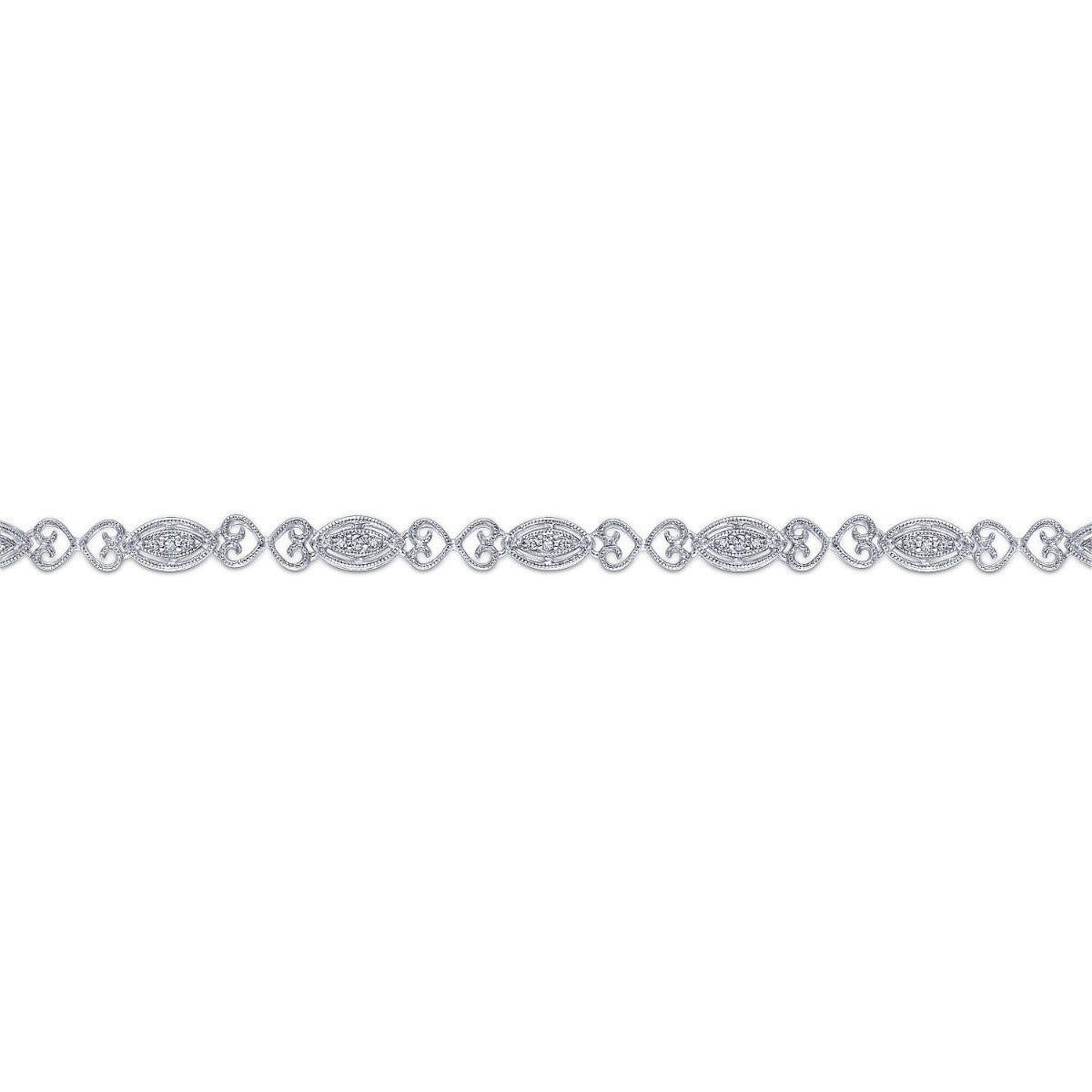 14K White Gold Diamond Tennis Bracelet