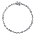 Calla Ember Eclipse 14K White Gold Buttercup Set Diamond Tennis Bracelet