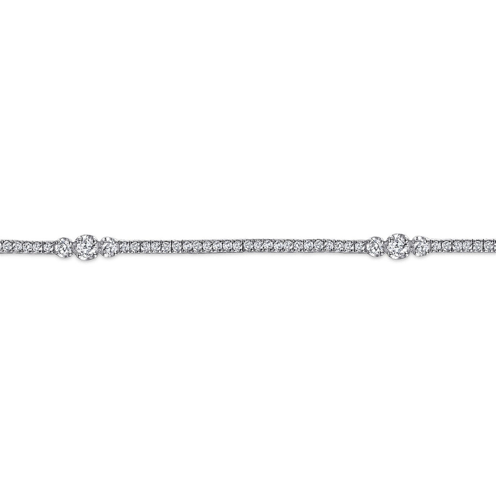 Bellona Anthem Eclipse 14K White Gold Diamond Tennis Bracelet