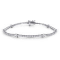 Azura Crown Eclipse 14K White Gold Diamond Tennis Bracelet