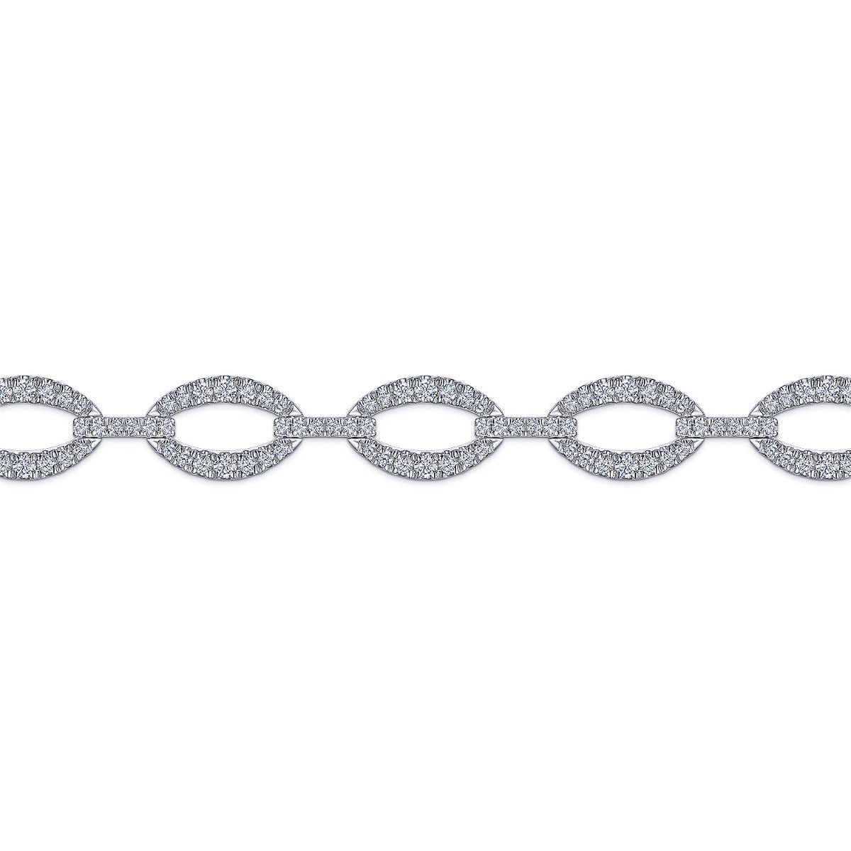 14K White Gold Diamond Tennis Bracelet