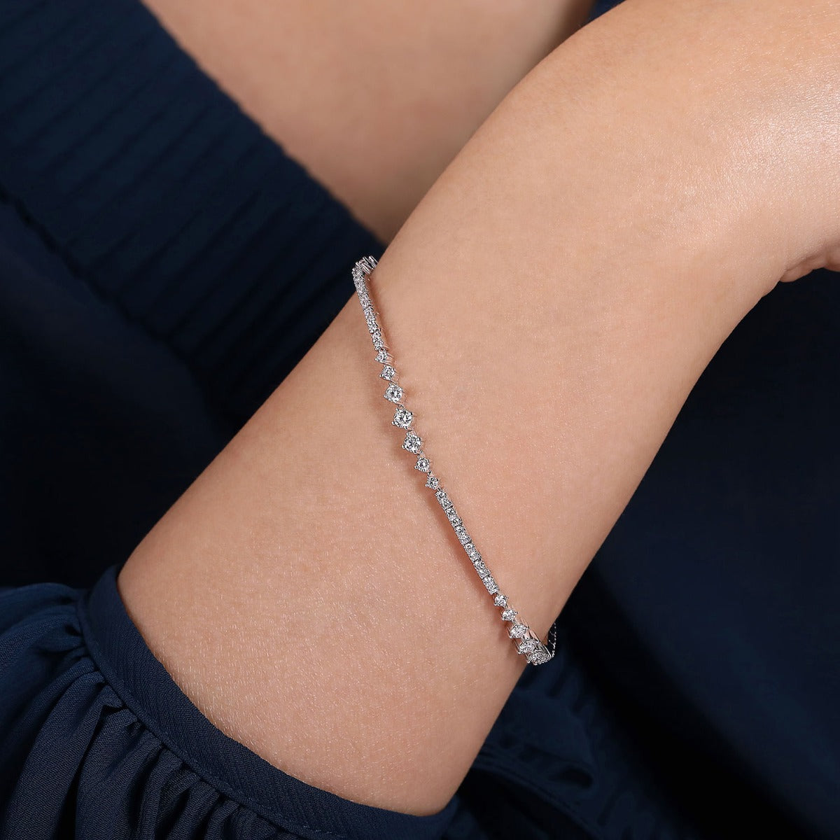 Calypso Anthem Reverie 14K White Gold Diamond Tennis Bracelet