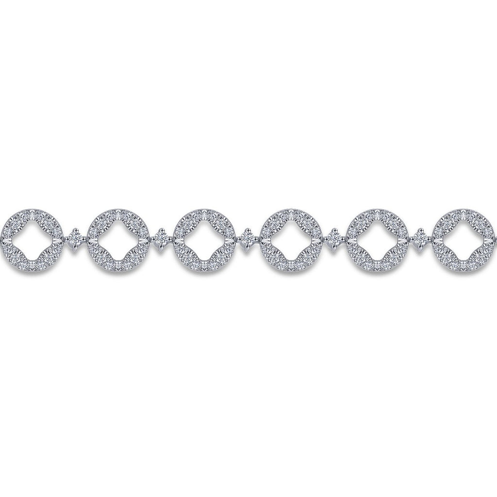 14K White Gold Diamond Tennis Bracelet
