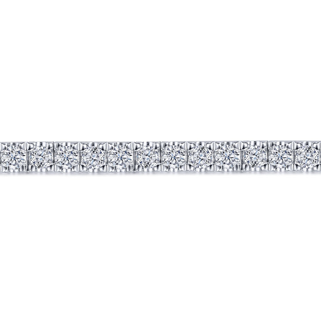 Eirene Silhouette Echo 14K White Gold Diamond Tennis Bracelet
