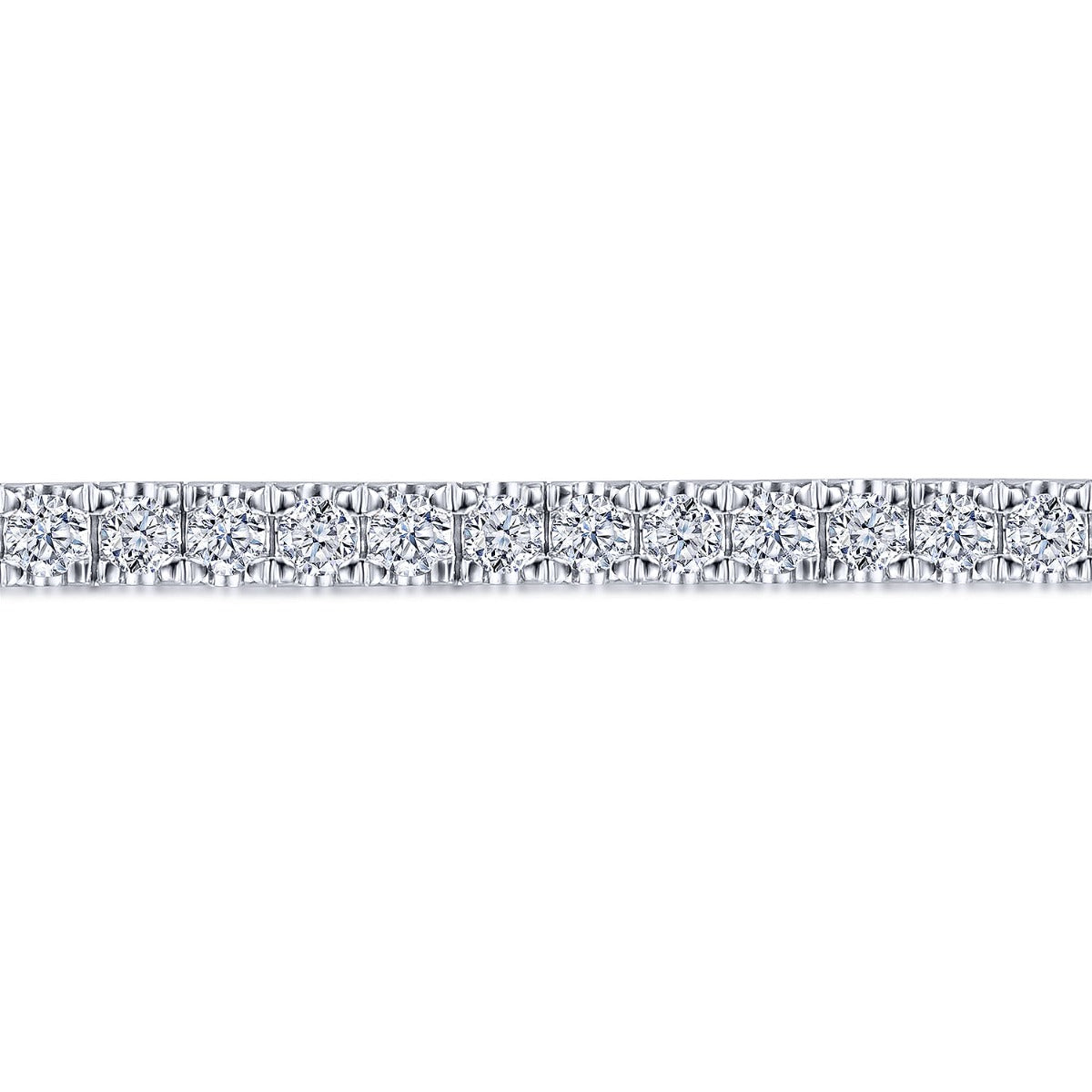 Eirene Silhouette Echo 14K White Gold Diamond Tennis Bracelet