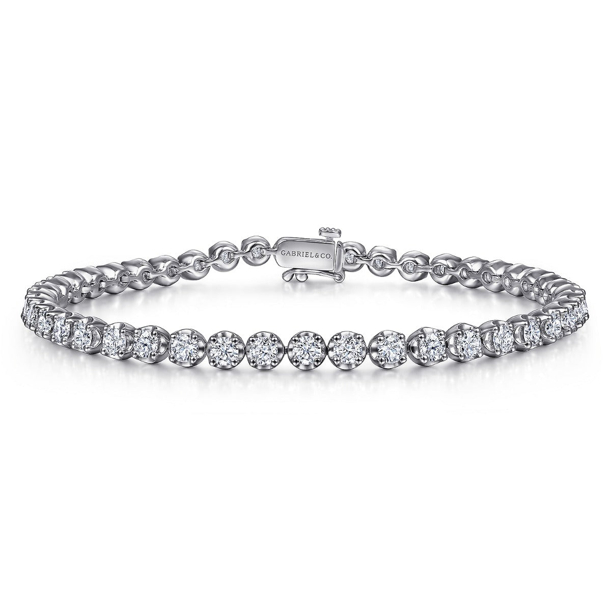 Calla Gleam Aura 14K White Gold Diamond Tennis Bracelet