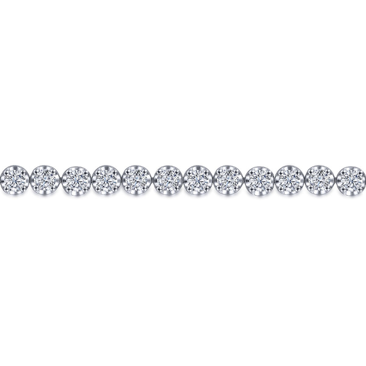Calla Gleam Aura 14K White Gold Diamond Tennis Bracelet